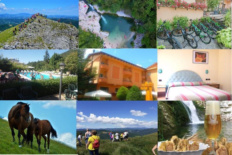 Hotel Ristorante Montenerone Apecchio Bagian luar foto